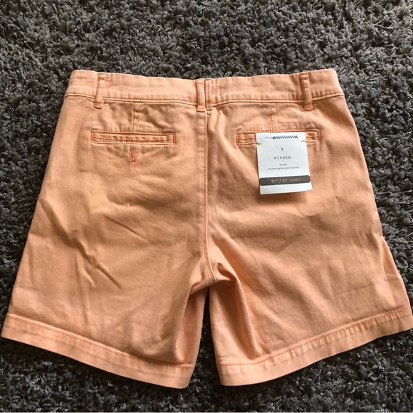 Anthro Pilcro Hyphen Boy Style Peach Shorts - Picture 5 of 7